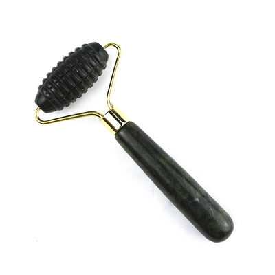 Специализированный логотип доступен Spikey Natural Xiuyan Jade Facial Guasha Roller Face Massager для массажа кожи Gua Sha Beauty Tools для женщины