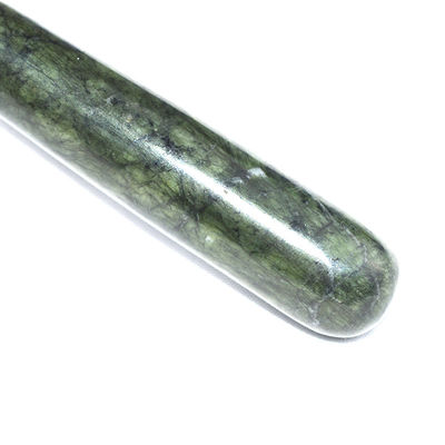 Специализированный логотип доступен Spikey Natural Xiuyan Jade Facial Guasha Roller Face Massager для массажа кожи Gua Sha Beauty Tools для женщины