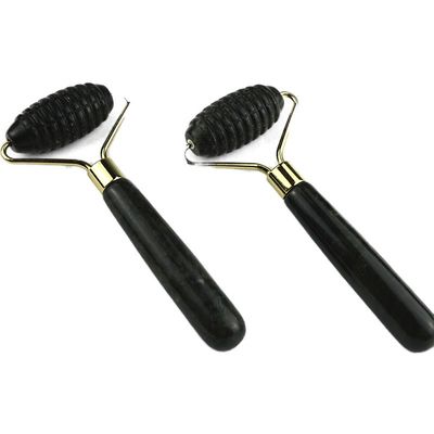 Специализированный логотип доступен Spikey Natural Xiuyan Jade Facial Guasha Roller Face Massager для массажа кожи Gua Sha Beauty Tools для женщины