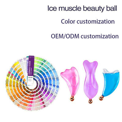 Настройка Ice Guasha Massage Face Lift Уход за кожей Инструменты для охлаждения красоты Лицевые ледяные шарики Массажный инструмент Gua Sha для SPA