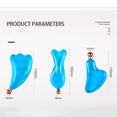Настройка Ice Guasha Massage Face Lift Уход за кожей Инструменты для охлаждения красоты Лицевые ледяные шарики Массажный инструмент Gua Sha для SPA