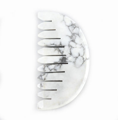 Без усилий снять напряжение на голове с помощью инструментов Natura White Turquoise Jade Hair Comb Gua Sha
