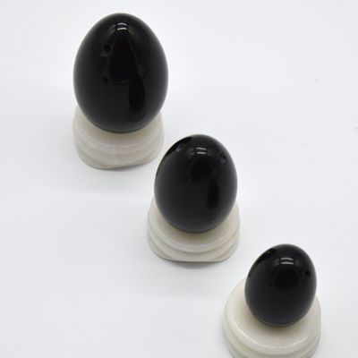 Ручная резьба 2024 Черный обсидиан Yoni яйца Kegel упражнения инструмент для здоровья и благополучия женщин