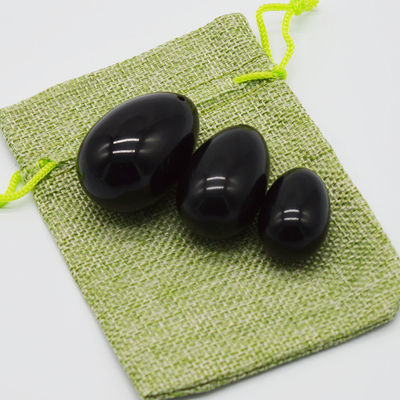 Ручная резьба 2024 Черный обсидиан Yoni яйца Kegel упражнения инструмент для здоровья и благополучия женщин