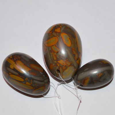 Полированные традиционные натуральные сырые Nuwa Stone Jade Yoni яйца для здравоохранения OEM ODM и технических