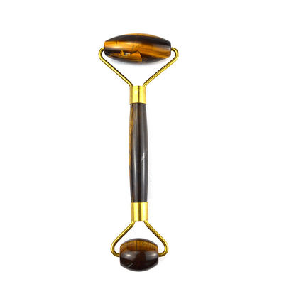 Мускульный массажный инструмент 2024 Tiger Eye Stone Facial Jade Roller Guasha для лица глаз шея Гуа Ша массажная кожа Beauty Tools