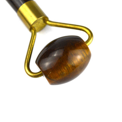 Мускульный массажный инструмент 2024 Tiger Eye Stone Facial Jade Roller Guasha для лица глаз шея Гуа Ша массажная кожа Beauty Tools
