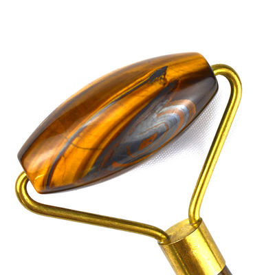 Мускульный массажный инструмент 2024 Tiger Eye Stone Facial Jade Roller Guasha для лица глаз шея Гуа Ша массажная кожа Beauty Tools