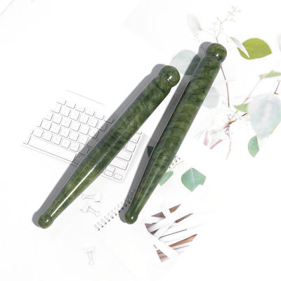 110*12мм Xiuyan Jade Gua Sha Stick Лучший инструмент для массажа лица и лимфатического дренажа