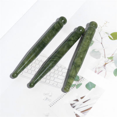 110*12мм Xiuyan Jade Gua Sha Stick Лучший инструмент для массажа лица и лимфатического дренажа