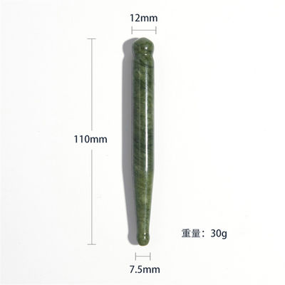 110*12мм Xiuyan Jade Gua Sha Stick Лучший инструмент для массажа лица и лимфатического дренажа