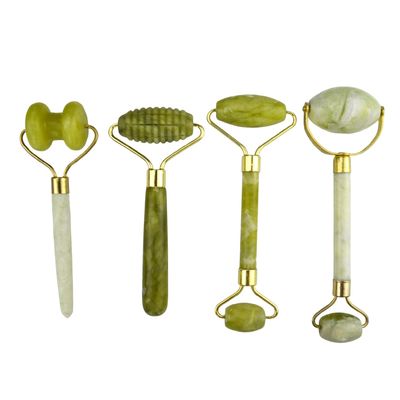 Массажный аппарат для лица Xiuyan Jade Double Head Natural Face Beauty Massage Tool Jade Roller Face Thin Massager Расслабляющий инструмент