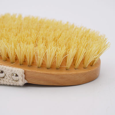 Sisal Bristle сухие тела щетка для эфолирования целлюлита и массажа сухой кожи в деревянном цвете