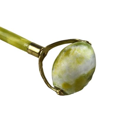 Настроенный логотип доступен 100% натуральный Xiuyan Jade Face Guasha Roller Green Jade Facial Gua Sha Massager Stone Skin Care
