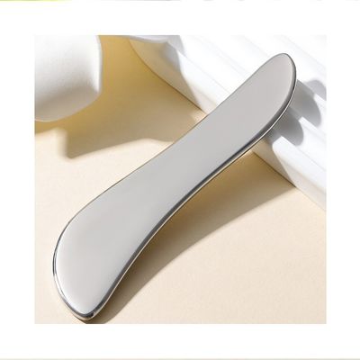 Нержавеющая сталь Gua Sha Plate 304 Металл S-образный Массаж лица и тела Серебро 205 * 47 * 4,5 мм