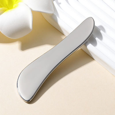 Нержавеющая сталь Gua Sha Plate 304 Металл S-образный Массаж лица и тела Серебро 205 * 47 * 4,5 мм