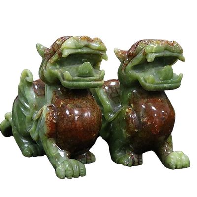 OEM ODM Jade Pixiu Маскот китайского счастливого священного животного в резьбе