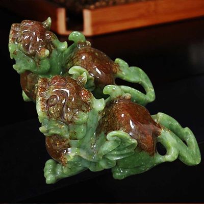 OEM ODM Jade Pixiu Маскот китайского счастливого священного животного в резьбе