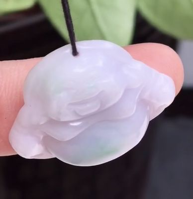Зелёный портативный натуральный Бирма фиолетовый резный jadeite jade смеющийся Будда подвесок для женщин и детей натуральный цвет