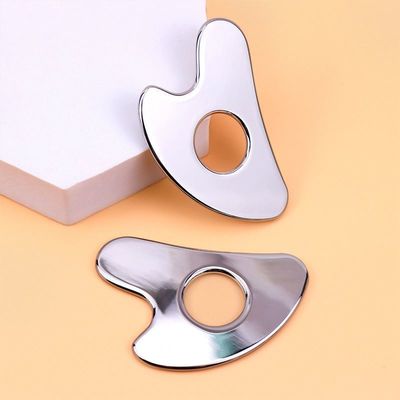 Нержавеющая сталь в форме сердца полыхая доска Gua Sha Металлический инструмент красоты лица для массажа всего тела и OEM / ODM
