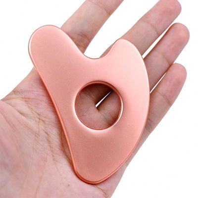 Нержавеющая сталь в форме сердца полыхая доска Gua Sha Металлический инструмент красоты лица для массажа всего тела и OEM / ODM