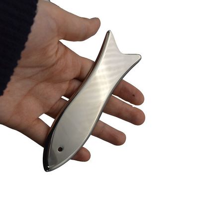 Рыбообразная доска для массажа из нержавеющей стали Традиционное средство для массажа из металла для ухода за здоровьем лица и тела