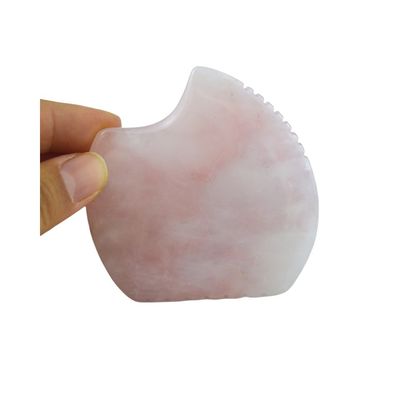 Изобретение логотипа Shell Shape Rose Quartz Gua Sha Массажный инструмент для массажа мышц и самообслуживания