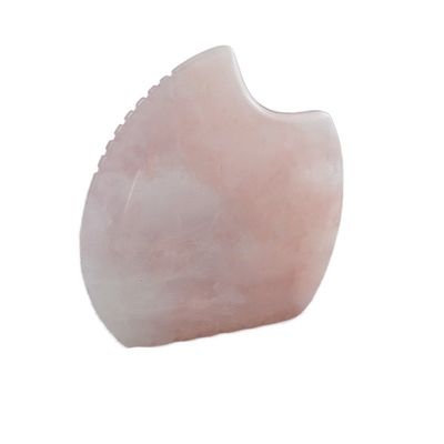 Изобретение логотипа Shell Shape Rose Quartz Gua Sha Массажный инструмент для массажа мышц и самообслуживания