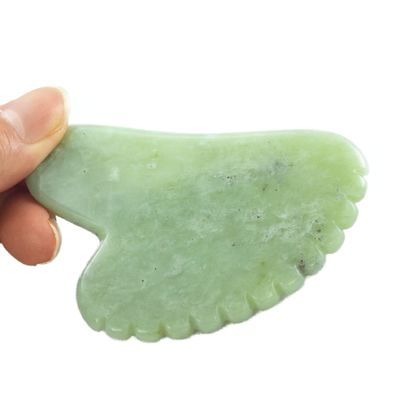 Инструмент массажа тела натуральная форма сердца Xiuyan Jade Gua Sha Скребная доска для красоты лица и здоровья кожи Spa