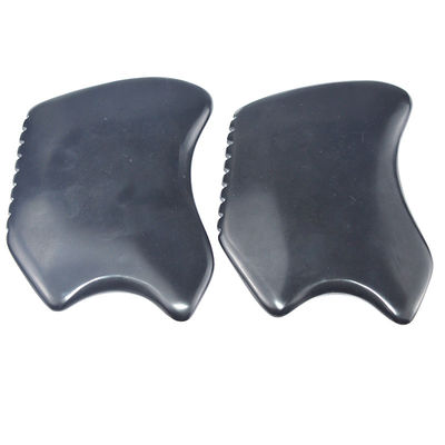 Специальная форма Gua Sha Board Природный черный Bian Stone Scraping Tool для массажа лица и тела оборудования
