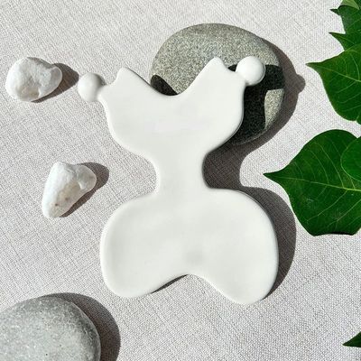 Керамический массажный инструмент для лимфатического дренажа челюсти скульптор массажник тела средства по уходу за кожей Guasha функция керамика