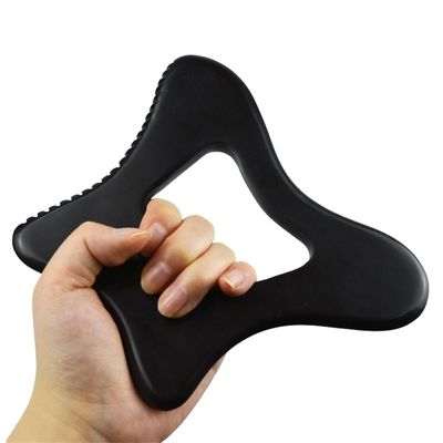 Настройки логотипа Guasha Stone Black Bian Stone Gua Sha Массажный инструмент для расслабления тела и самообслуживания кожи