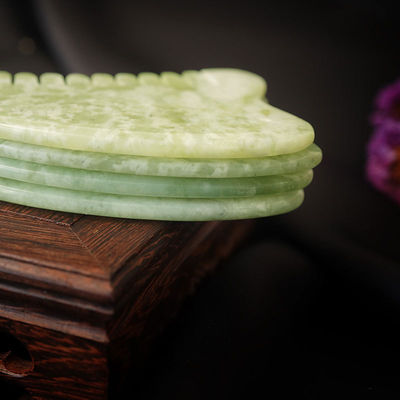 Оборудование для массажа головы Естественный Xiuyan Jade Gua Sha Акупункт массаж волос гребень Кожа головы Массажёр Функция мышечного массажа