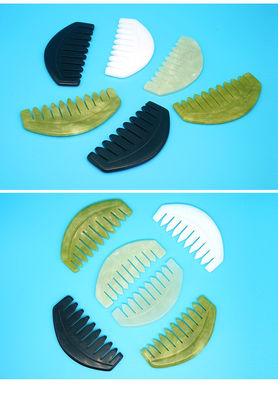 2023 Custom Logo Availabled Jade Comb Gua Sha Scraping Tool для ухода за кожей головы и мышц тела
