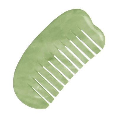 Мультиформенный натуральный Xiuyan Jade Gua Sha Массажный гребень для массажа головы