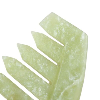 2024 Естественный Xiuyan Jade Gua Sha Массажный гребень для головы Массажный массажник Тело Мышцы Уход за здоровьем волос и облегчение головной боли