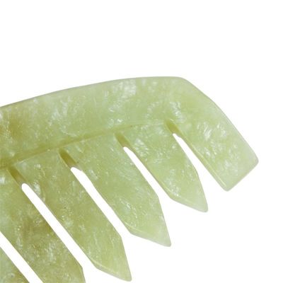 2024 Естественный Xiuyan Jade Gua Sha Массажный гребень для головы Массажный массажник Тело Мышцы Уход за здоровьем волос и облегчение головной боли