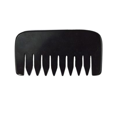 2024 Mini Natural Black Bian Stone Gua Sha Hair Scalp Massage Comb для лица и тела Скрепер Массажный инструмент