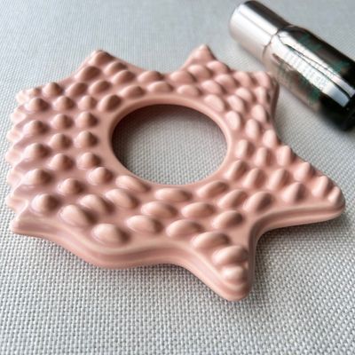 Массажник для лица Spa Розовый Звездный Форма Большой размер Керамический Массажная доска Gua Sha с индивидуальным логотипом