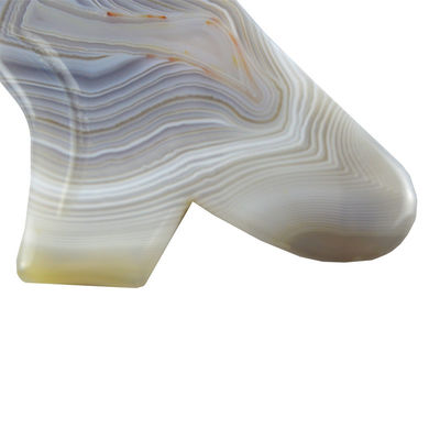 Custom Logo Availabled 100% Natural Grey Agate Gua Sha Massage Tool for Body Self Skin Care Spa Facial Lifting Beauty Equipment (Натуральный серый агат Гуа Ша) Массажное средство для самостоятельного ухода за кожей