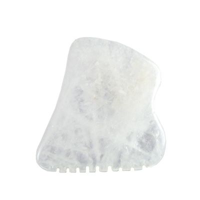 Массажное оборудование для массажа тела Полированное белое специальное Gua Sha Stone Board Jade Guasha Инструмент для расслабления мышц