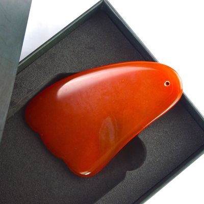 2024 Natual Carnelian Gua Sha Scraping Massage Board Красный Агат Гуаша Массажный массажник лица для всего тела