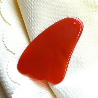 2024 Natual Carnelian Gua Sha Scraping Massage Board Красный Агат Гуаша Массажный массажник лица для всего тела