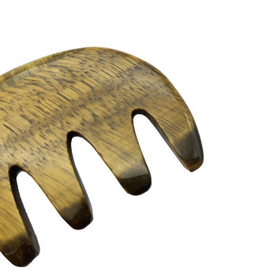 Meridian Care Jade Comb Natural Tiger Eye Stone Gua Sha Scraper для массажа головы и кожи головы