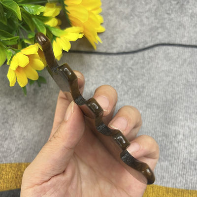 Meridian Care Jade Comb Natural Tiger Eye Stone Gua Sha Scraper для массажа головы и кожи головы