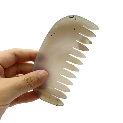 Естественный Агатный Агат Нефритовый Гуаша Comb The Ultimate Head and Meridian Massage Tool для массажа лица / тела