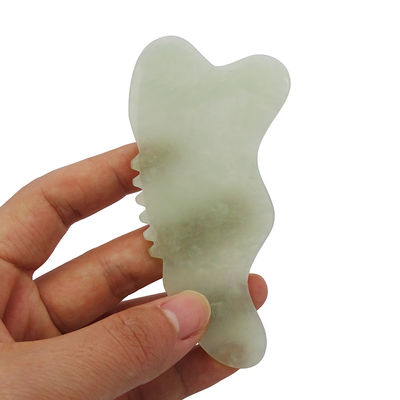 Xiuyan Jade Gua Sha Массажный инструмент для скульптуры лица Массажный массажник для тела способствует кровотоку и снижает напряжение