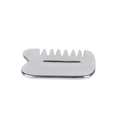 Массажник для лица Настоящий серебряный терагерц Guasha Stone Gua Sha Comb для борьбы со старением и омоложения лица
