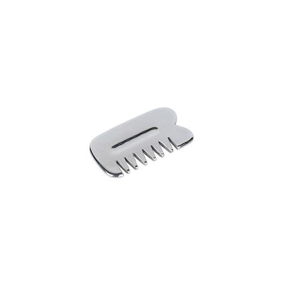 Массажник для лица Настоящий серебряный терагерц Guasha Stone Gua Sha Comb для борьбы со старением и омоложения лица