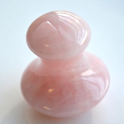 2024 Body Custom Massage Розовый кварцевый гриб Гуа Ша Каменный массажный инструмент с полированным внешним видом